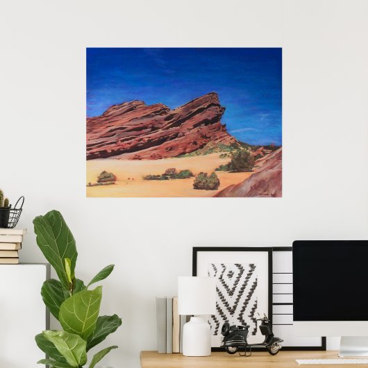 Vasquez Rocks Poster (Thuiskantoor)