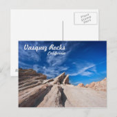Vasquez Rocks provinciepark nabij los angeles Briefkaart (Voorkant / Achterkant)