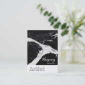 Vasquez - Vold Artist Painter Illustrator (wit) Visitekaartje (Staand voorkant)
