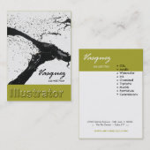 Vasquez - Vold Illustrator Artist Painter (selderi Visitekaartje (Voorkant / Achterkant)