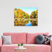 Vassar Boerderijen Pond Canvas Afdruk (Insitu (Woonkamer))
