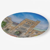 Vassar College hoofdingang in NY Papieren Bordje (Gekanteld)