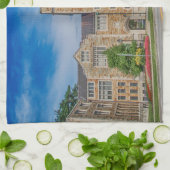 Vassar College hoofdingang in NY Theedoek (Gevouwen)