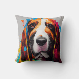 Vasset Hound Dog Pet Leuk Schattig Dierenbedrijf Kussen