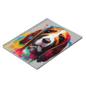 Vasset Hound Dog Pet Leuk Schattig Dierenbedrijf Notitieboek (Linkerzijde)