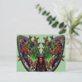 Vasset vaas-set voor vlinderbloemigen briefkaart (Staand voorkant)