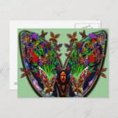 Vasset vaas-set voor vlinderbloemigen briefkaart (Voorkant / Achterkant)