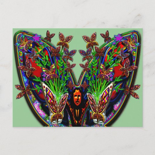 Vasset vaas-set voor vlinderbloemigen briefkaart (Voorkant)