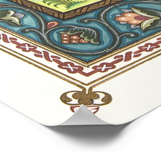 Vassilissa de Fair van Boris Zvorykin Poster (Hoek)