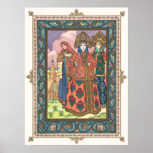 Vassilissa de Fair van Boris Zvorykin Poster