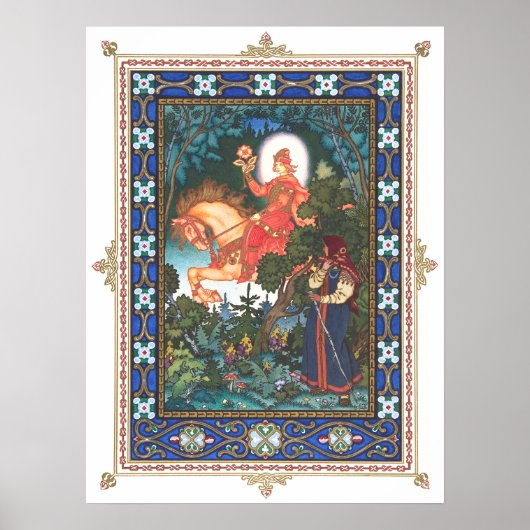 Vassilissa de Fair van Boris Zvorykin Poster (Voorkant)