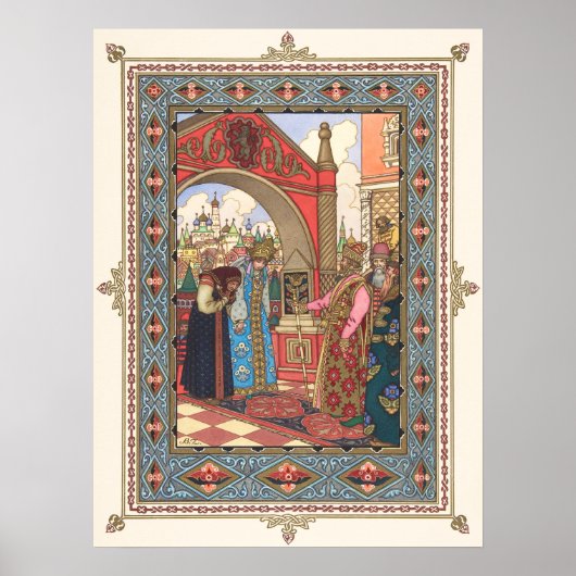 Vassilissa de Fair van Boris Zvorykin Poster (Voorkant)