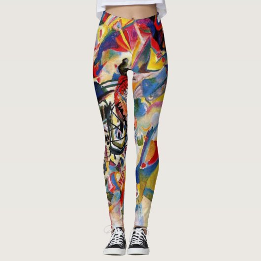 Vassily Kandinsky abstracte leggings (Voorkant)
