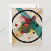 Vassily Kandinsky Circles in een Cirkel Briefkaart (Voorkant / Achterkant)