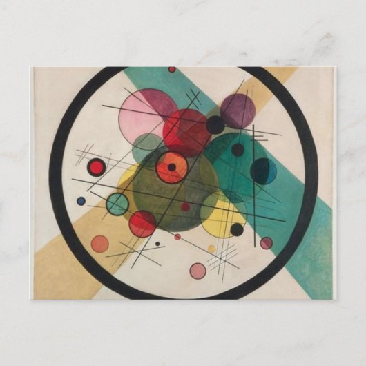 Vassily Kandinsky Circles in een Cirkel Briefkaart (Voorkant)