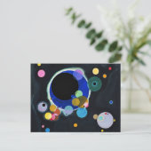 Vassily Kandinsky Verscheidene Circles Briefkaart (Staand voorkant)