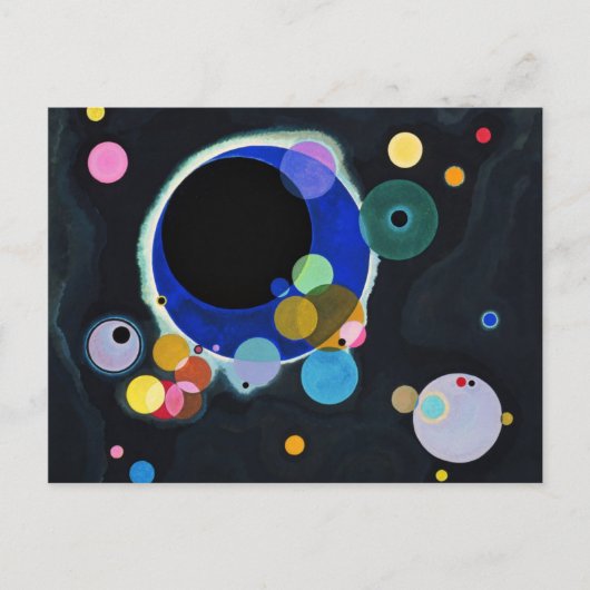Vassily Kandinsky Verscheidene Circles Briefkaart (Voorkant)