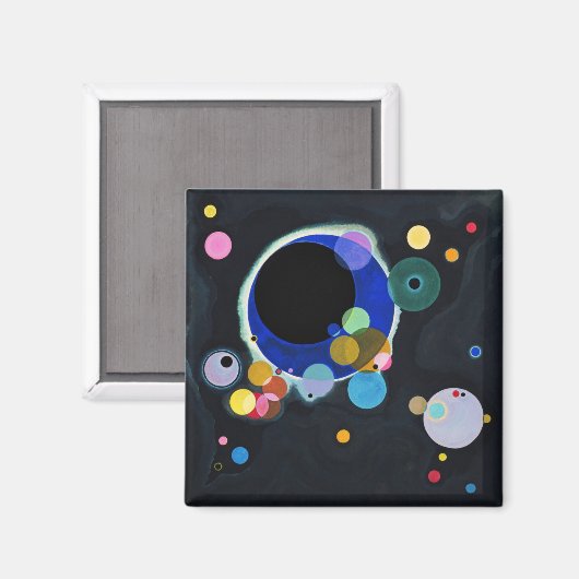 Vassily Kandinsky Verscheidene Circles Magneet (Voorkant / Achterkant)