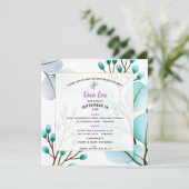 Vasso Square Uitnodiging (Staand voorkant)