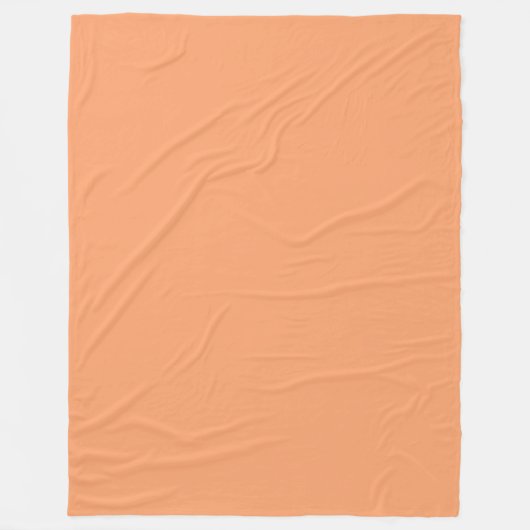 Vast Abrikozen Fleece Deken (Voorkant)