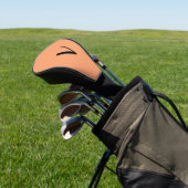 Vast Abrikozenmonogram Initiaal Golfheadcover (Insitu)