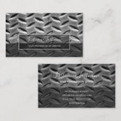 Vast abstract ruitvormig bord visitekaartje (Voorkant / Achterkant)