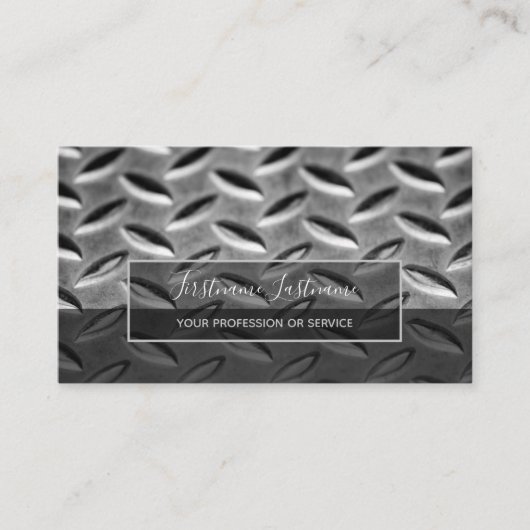 Vast abstract ruitvormig bord visitekaartje (Voorkant)