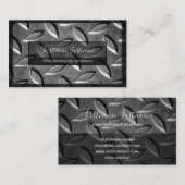 Vast abstract ruitvormig bord visitekaartje (Voorkant / Achterkant)