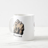 vast als een steen, sterker dan een bull koffiemok (Voorkant links)