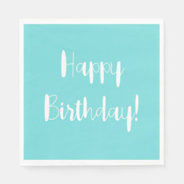 Vast Aquamarine Birthday Servet