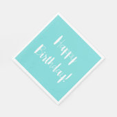 Vast Aquamarine Birthday Servet (Hoek)