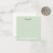 Vast bedankt briefkaart (Voorkant / Achterkant in situ)