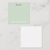 Vast bedankt briefkaart (Voorkant / Achterkant)