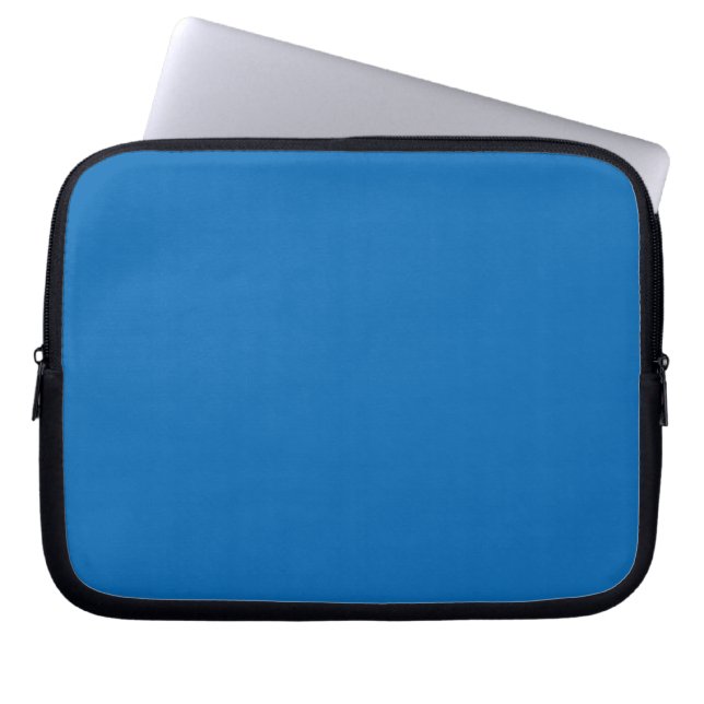 vast blauw laptop sleeve (Voorkant)