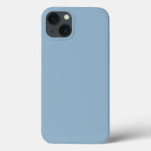 Vast bleek blauw pastelblauw Case-Mate iPhone case (Achterkant)