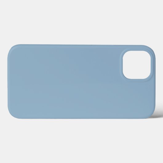 Vast bleek blauw pastelblauw Case-Mate iPhone case (Achterkant (horizontaal))