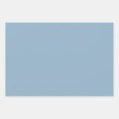 Vast bleek blauw pastelblauw inpakpapier vel (Voorkant 2)