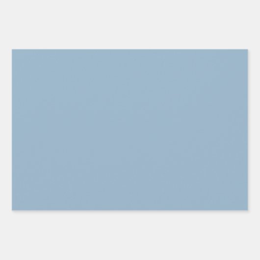Vast bleek blauw pastelblauw inpakpapier vel (Voorkant)