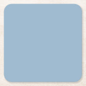 Vast bleek blauw pastelblauw kartonnen onderzetters (Voorkant)