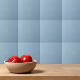 Vast bleek blauw pastelblauw tegeltje