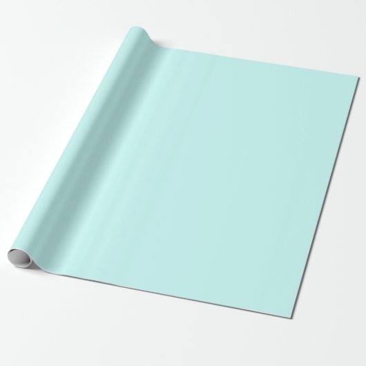 Vast Bleek Soft Aqua Classic Cadeaupapier (Uitgerold)