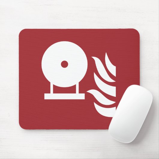 Vast brandblusser fles veiligheidsbord muismat (Met muis)