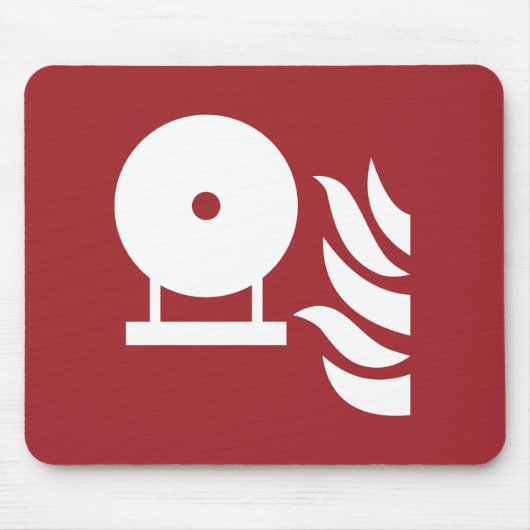 Vast brandblusser fles veiligheidsbord muismat (Voorkant)