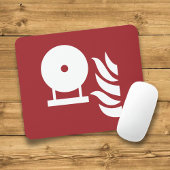 Vast brandblusser fles veiligheidsbord muismat