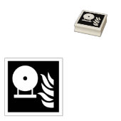 Vast brandblusser fles veiligheidsbord rubberstempel (Gestempeld)