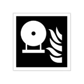 Vast brandblusser fles veiligheidsbord rubberstempel (Afrduk)