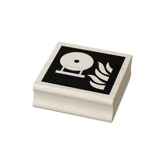 Vast brandblusser fles veiligheidsbord rubberstempel (Stempel)