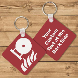 Vast brandblusser fles veiligheidsbord sleutelhanger