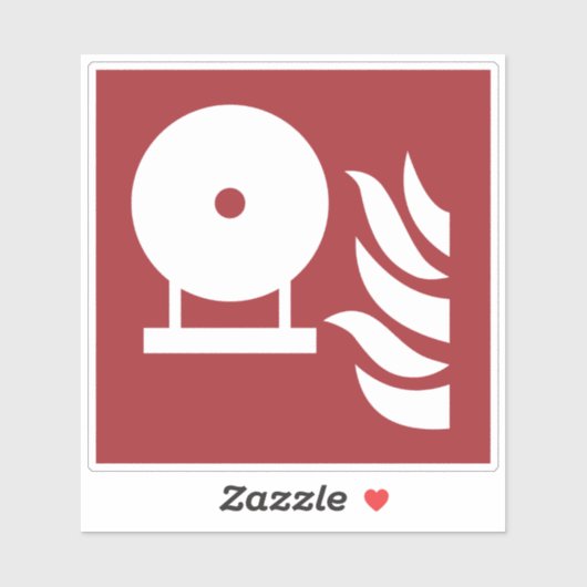 Vast brandblusser fles veiligheidsbord sticker (Vel)
