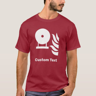 Vast brandblusser fles veiligheidsbord t-shirt